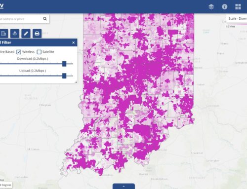 Web AppBuilder for ArcGIS – Indiana Broadband Map