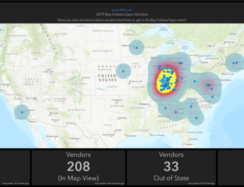ArcGIS Online Dashboard: 2019 Buy Indiana Expo Vendors